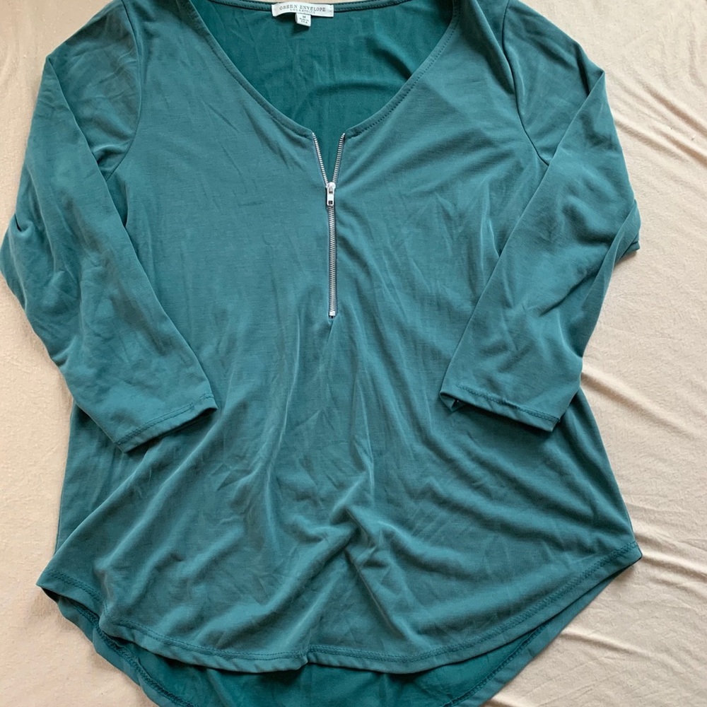 3 quarter cut off shirt